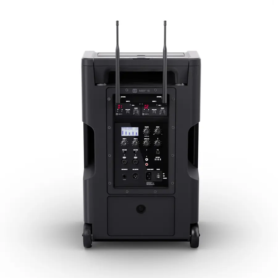 LD Systems ANNY 10 HBH 2 B5 Kompakt-PA Batteri/BT, trådløs mikrofon+bøyle 