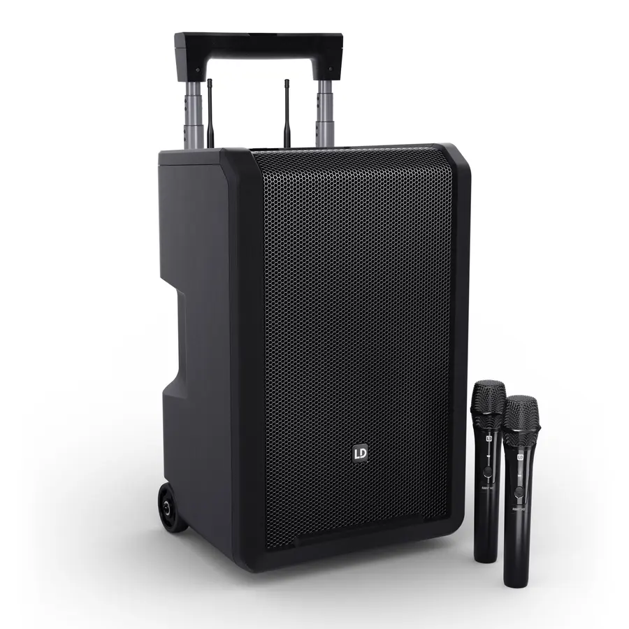 LD Systems ANNY 10 HHD 2 B5 Kompakt-PA Batteri/BT, 2 trådløse mikrofoner 