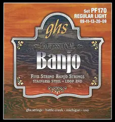 GHS PF170 Banjo 5-str (009-020) Regular Light