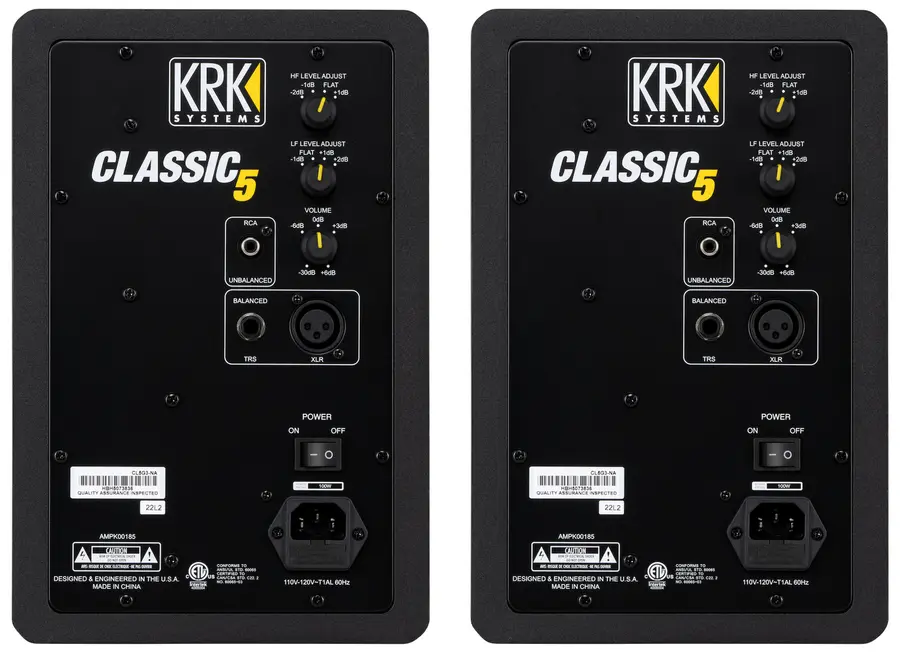 KRK CL5G3PK1-EU Classic 5" Monitor Pack inkl cables and iso-pods 