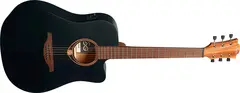 LAG T70DCE-BLS Dreadnought Black Cutaway Acoustic-Electric