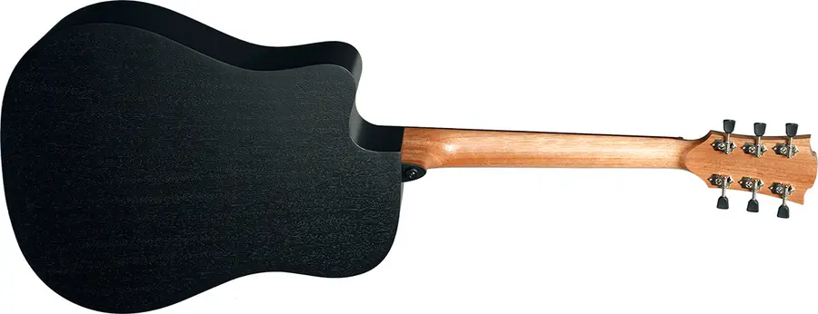 LAG T70DCE-BLS Dreadnought Black Cutaway Acoustic-Electric 