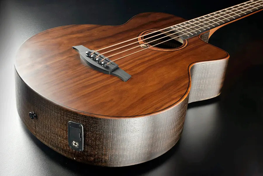 LAG SAUVAGE-BCE Sauvage Bass Acoustic-Electric Jumbo Cutaway 