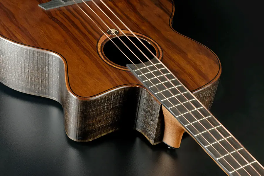 LAG SAUVAGE-BCE Sauvage Bass Acoustic-Electric Jumbo Cutaway 