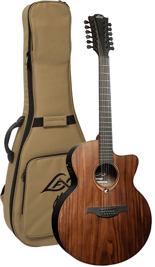 LAG SAUVAGE-J12CE Sauvage Jumbo 12 Stri Cutaway Acoustic-Electric 