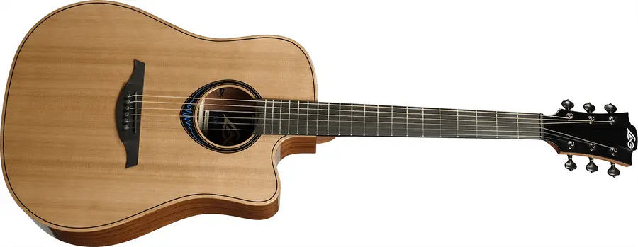 LAG TBW2DCE BlueWave 2 Dreadnought Cutaway Acoustic-Electric 