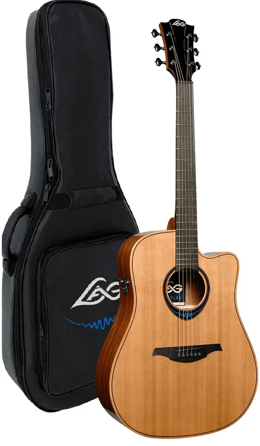 LAG TBW2DCE BlueWave 2 Dreadnought Cutaway Acoustic-Electric 