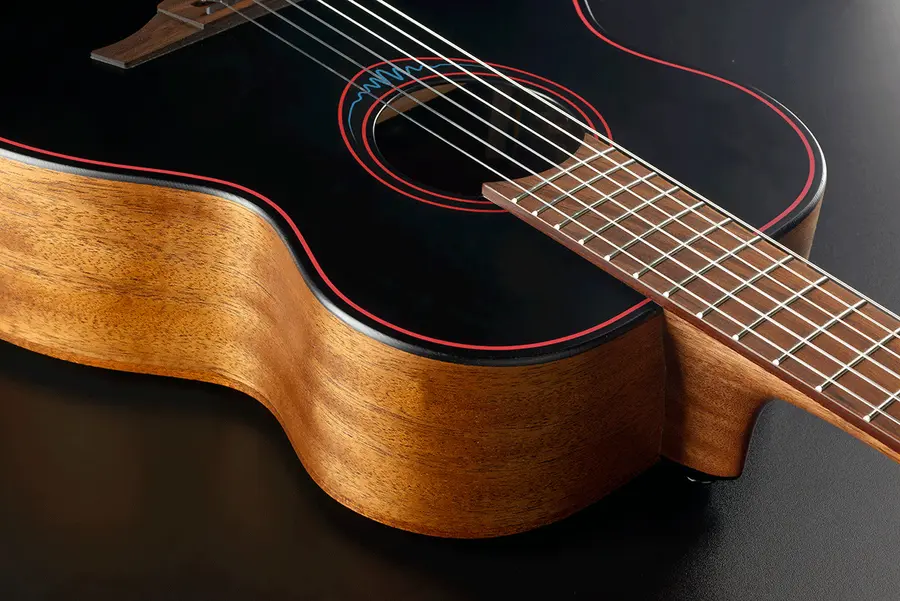 LAG TNBW1TE BlueWave 1 Nylon Travel Acoustic-Electric 
