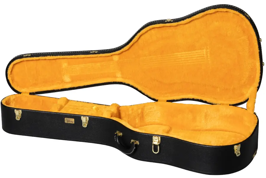 Gibson S&A Lifton Historic Case Dreadnought, Black/Goldenrod 