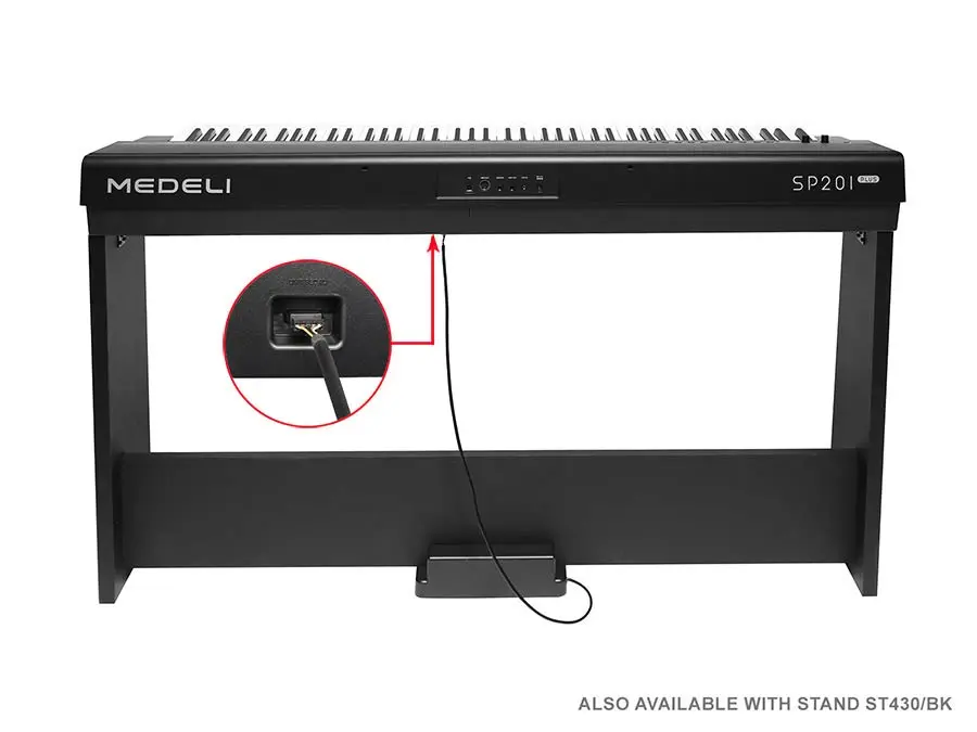 Medeli SP201+ Digital Stage Piano Black 
