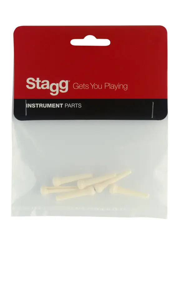 Stagg SP-PIWS WH Bridgepins 6pack 