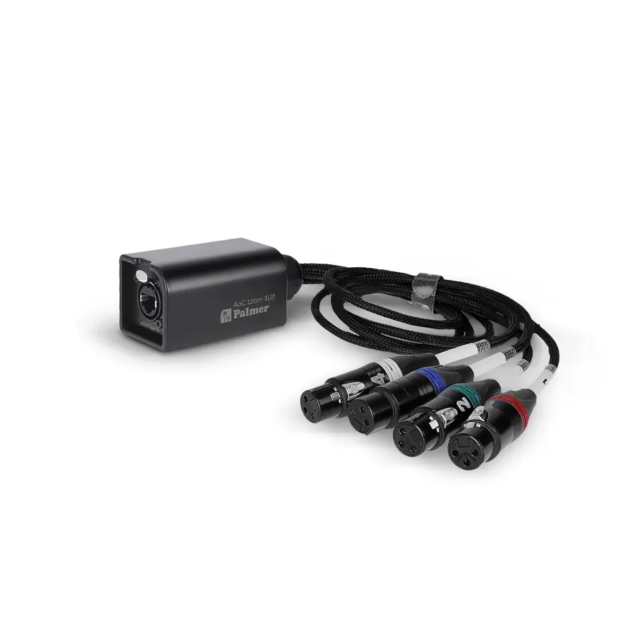 Palmer AoC Loom XLRf AOC from etherCON to 4 x XLR female 