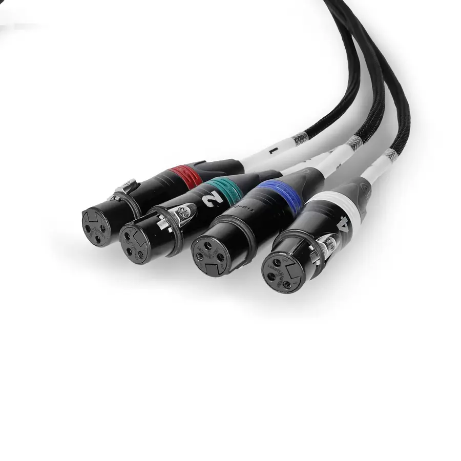 Palmer AoC Loom XLRf AOC from etherCON to 4 x XLR female 