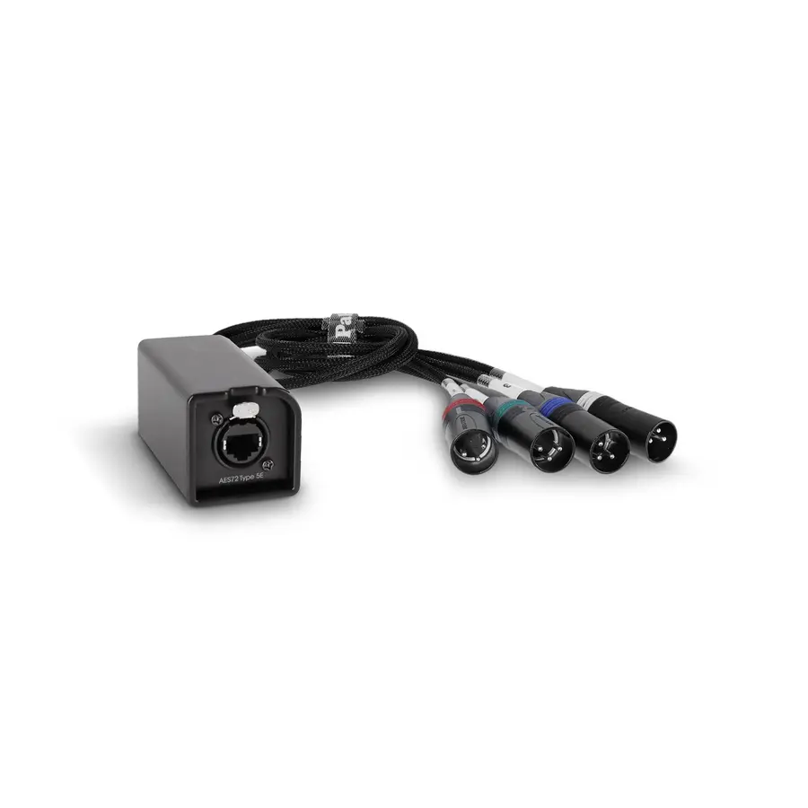 Palmer AoC Loom XLRm AOC from etherCON to 4 x XLR male 