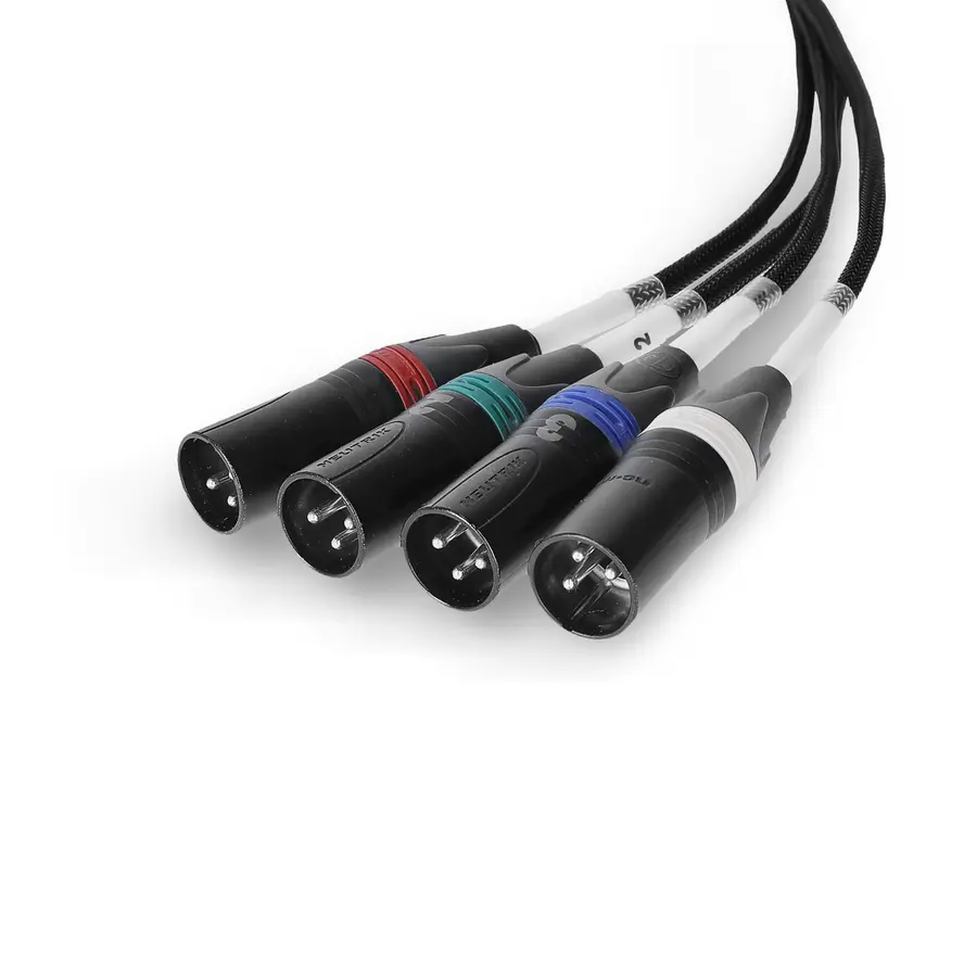 Palmer AoC Loom XLRm AOC from etherCON to 4 x XLR male 