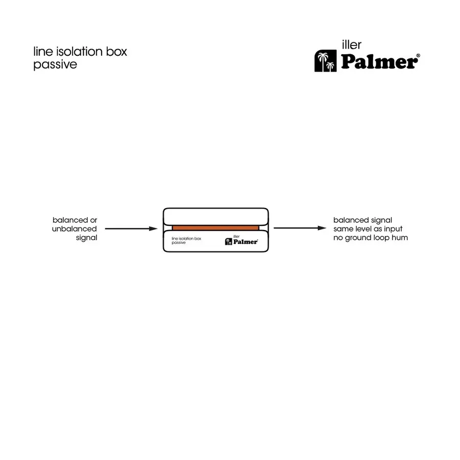 Palmer RIVER iller Passive Line Isolation, Combo Input 