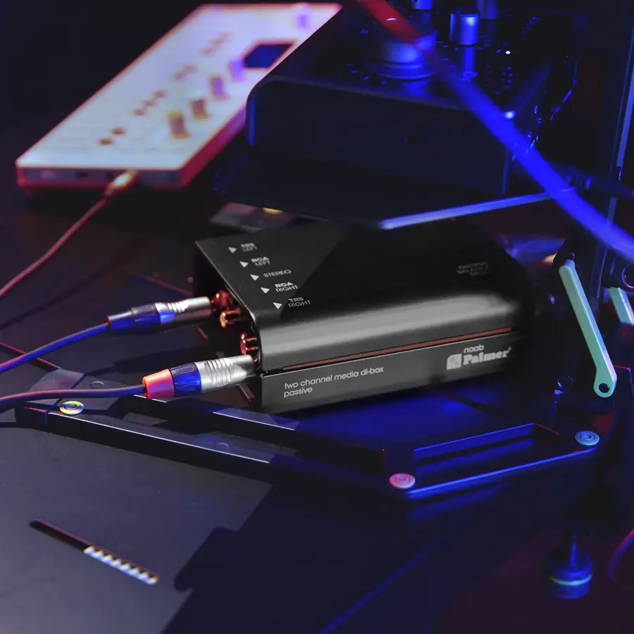 Palmer RIVER naab Passive 2-channel media DI box 