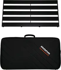 Mono PFX-PBRAIL-L-BDL Pedalboard Large Black w/Stealth Pro Accessory Case