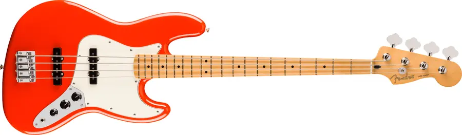 Fender Player II Jazz Bass MN, Coral Red 