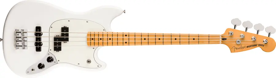 Fender Player II Mustang Bass PJ MN, Polar White 