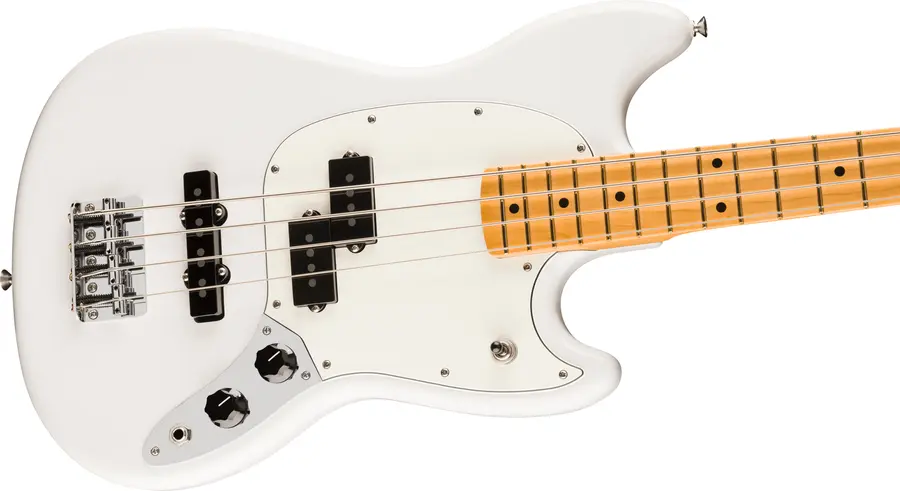 Fender Player II Mustang Bass PJ MN, Polar White 
