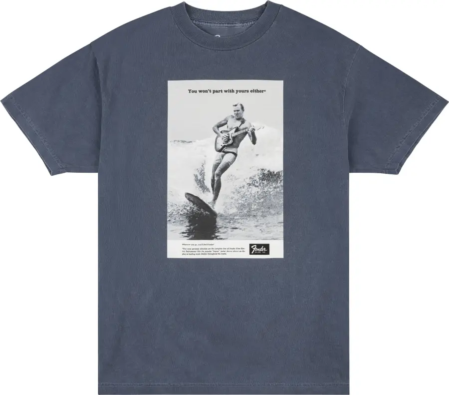 Fender Vintage Ad Surfer Tee, Ocean XL 