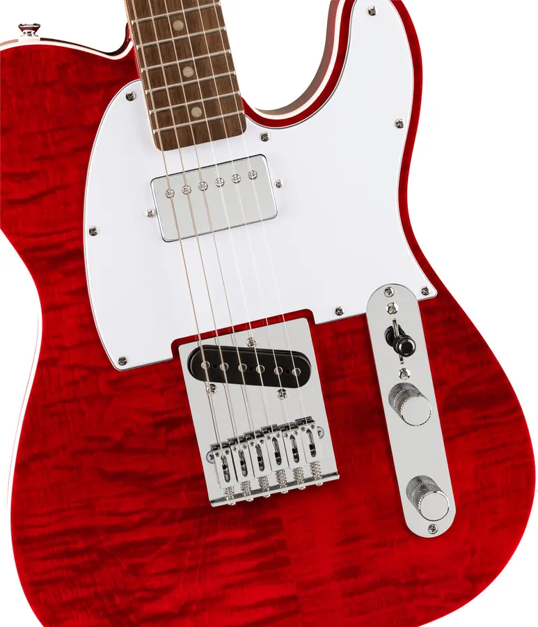 Squier Affinity Telecaster FMT SH LF, Crimson Red Transparent 