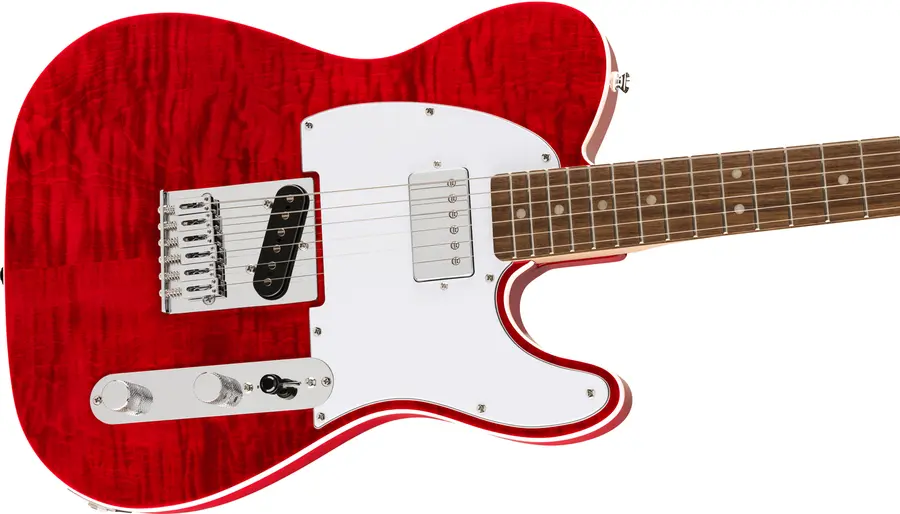 Squier Affinity Telecaster FMT SH LF, Crimson Red Transparent 