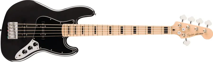 Squier Affinity Active Jazz Bass V MN, Black Metallic 