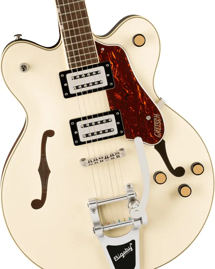 Gretsch G2622T Streamliner Center Block DC Bigsby, LF, Broad’Tron, Vintage White 