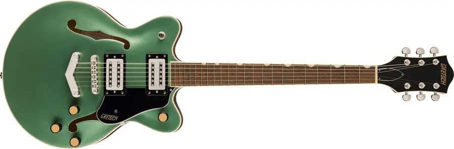 Gretsch G2655 Streamliner Center Block Jr. DC V-Stoptail, LF, Steel Olive 