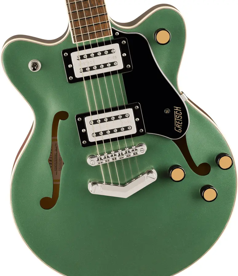 Gretsch G2655 Streamliner Center Block Jr. DC V-Stoptail, LF, Steel Olive 
