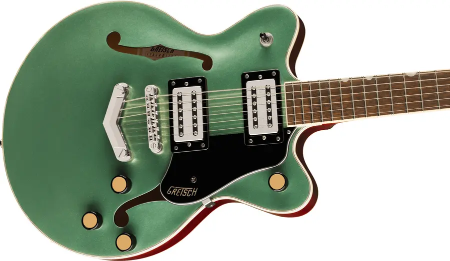 Gretsch G2655 Streamliner Center Block Jr. DC V-Stoptail, LF, Steel Olive 