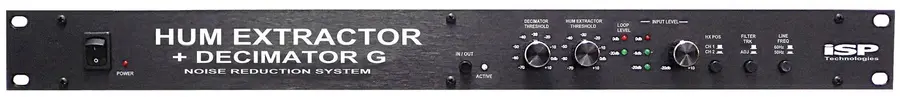 ISP Hum Extractor + Decimator G Rack Ultimate DSP 2 channel noise reduction 
