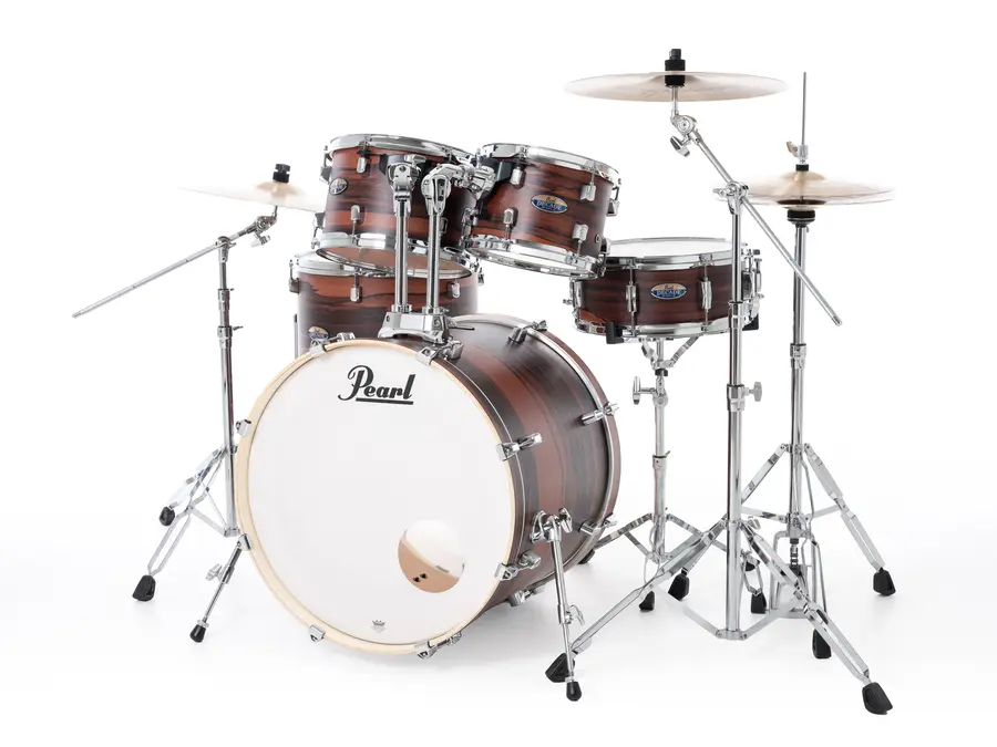 Pearl Decade Maple 22" 5pc Drum Set w/HW Matte Dark Walnut 