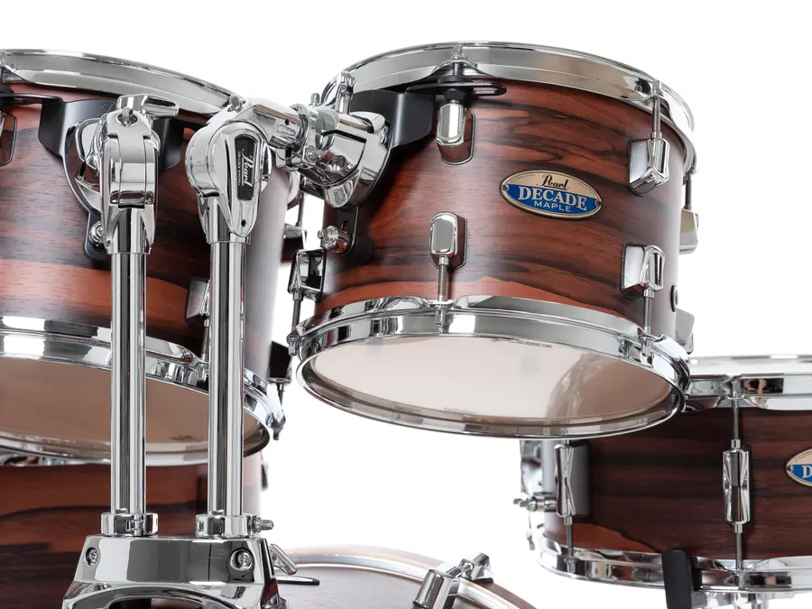 Pearl Decade Maple 22" 5pc Drum Set w/HW Matte Dark Walnut 