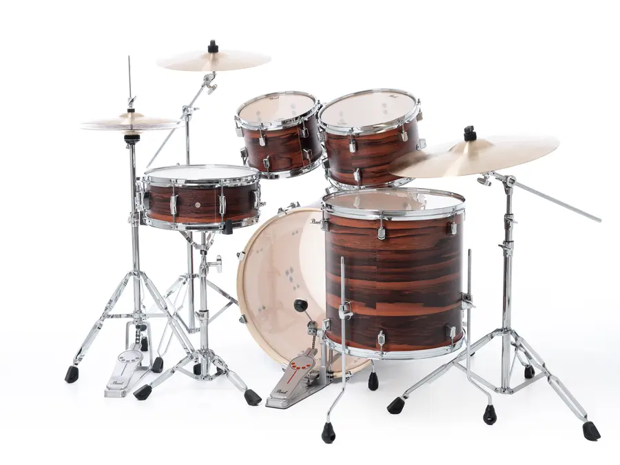 Pearl Decade Maple 22" 5pc Drum Set w/HW Matte Dark Walnut 