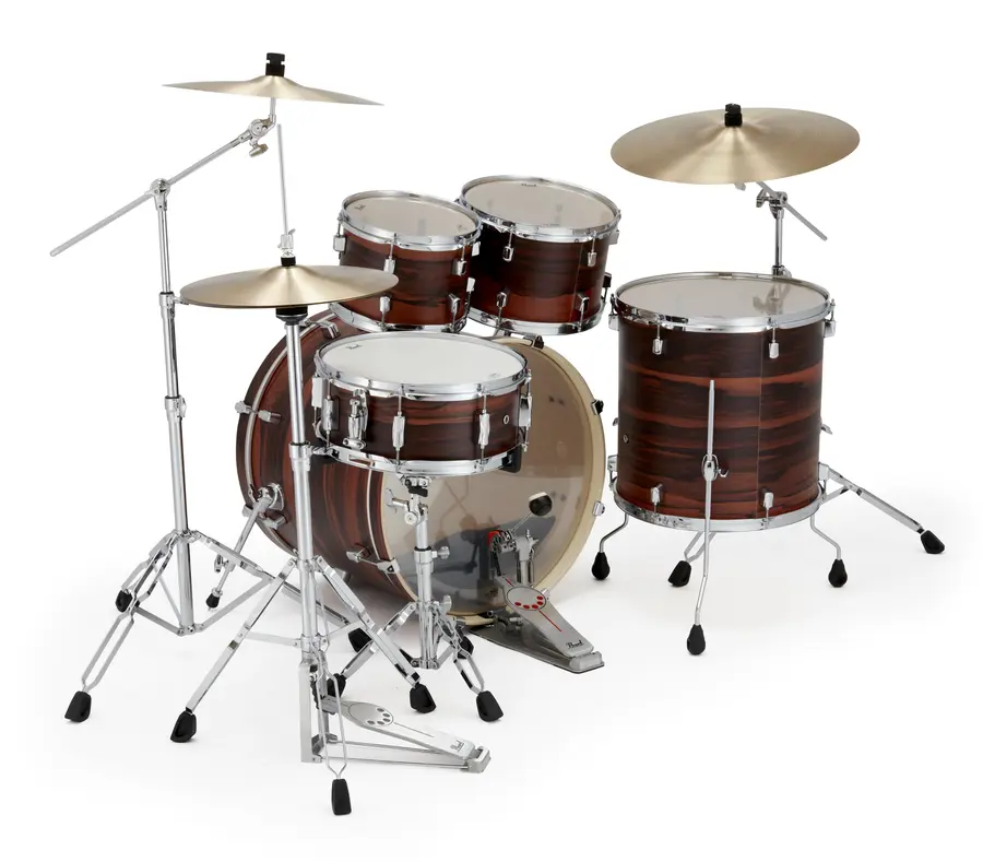 Pearl Decade Maple 22" 5pc Drum Set w/HW Matte Dark Walnut 