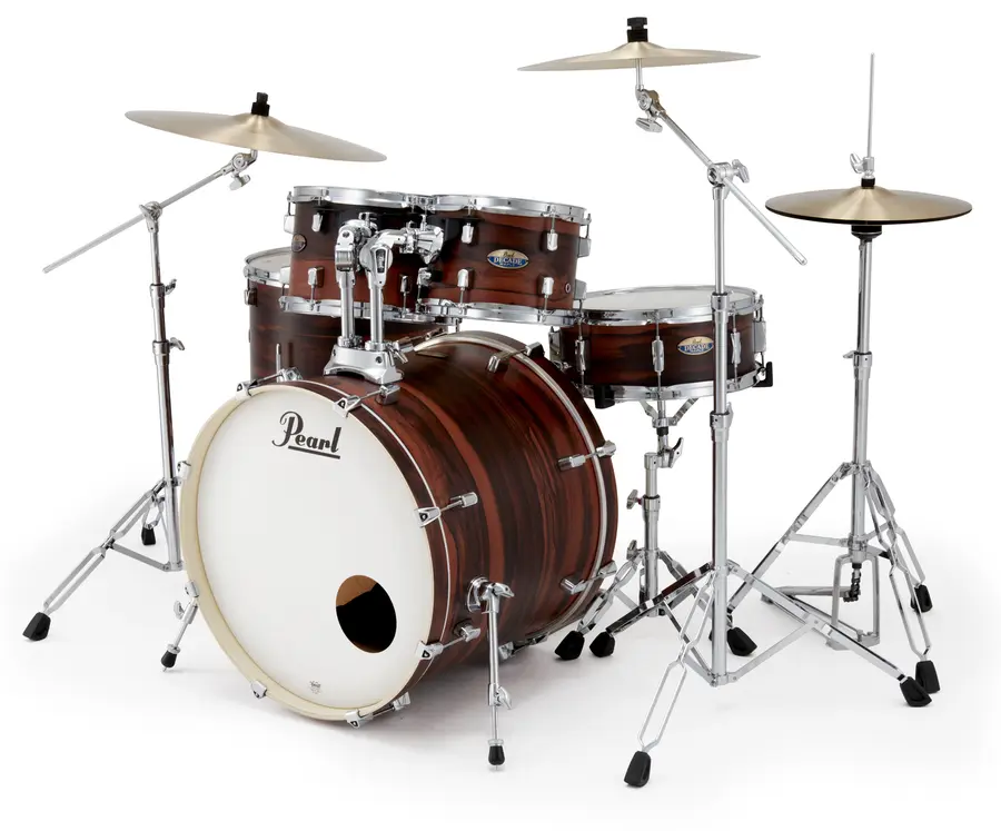 Pearl Decade Maple 22" 5pc Drum Set w/HW Matte Dark Walnut 
