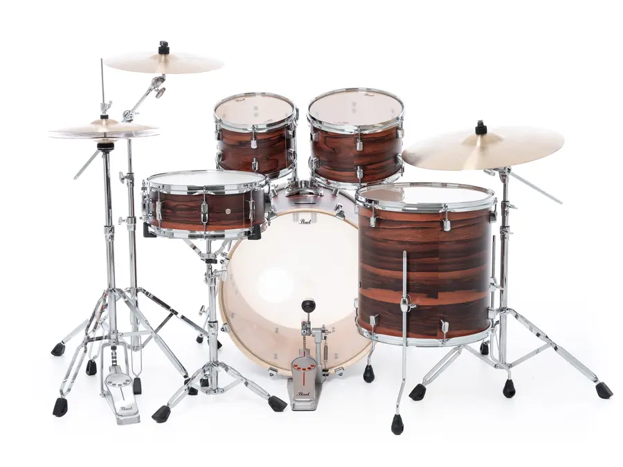 Pearl Decade Maple 22" 5pc Drum Set w/HW Matte Dark Walnut 