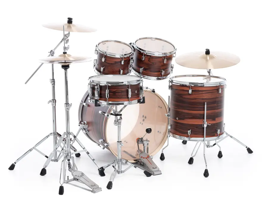 Pearl Decade Maple 22" 5pc Drum Set w/HW Matte Dark Walnut 