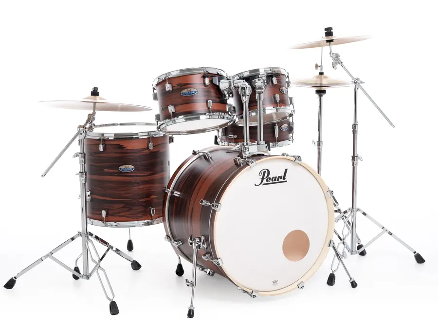 Pearl Decade Maple 22" 5pc Drum Set w/HW Matte Dark Walnut 