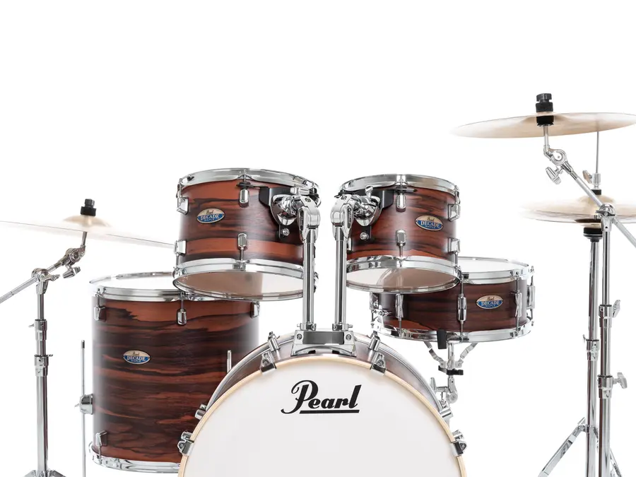 Pearl Decade Maple 22" 5pc Drum Set w/HW Matte Dark Walnut 