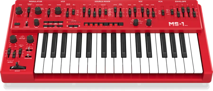 Behringer MS-1 MK II Red Analog Synthesizer 