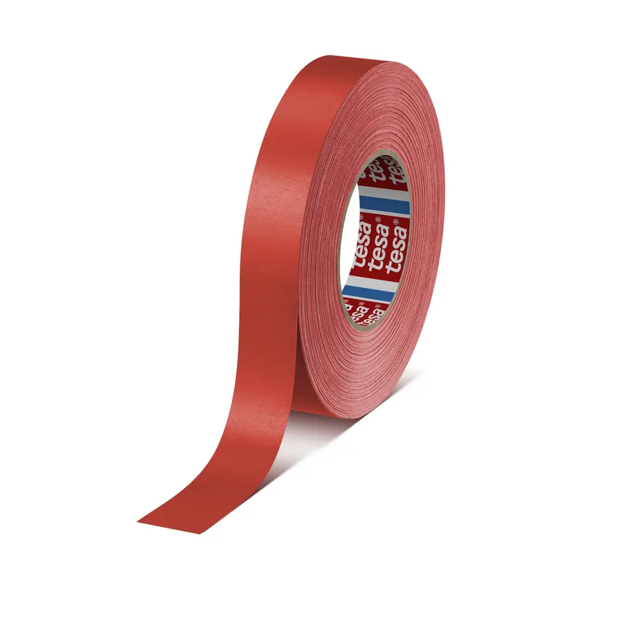 TESA 4651 kraftfull Gaffa, Professional 25mm x 25m, rød 