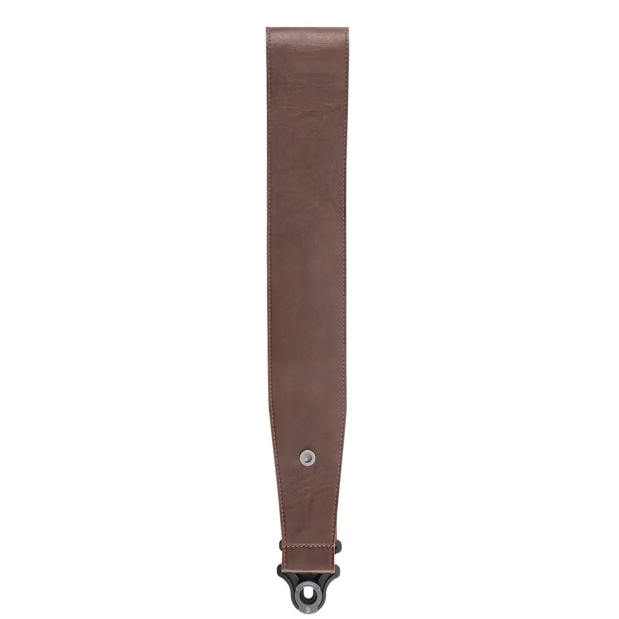 D'Addario 30BAL02 PW Comfort Leather Strap, 3/76mm Auto Lock - Brown 