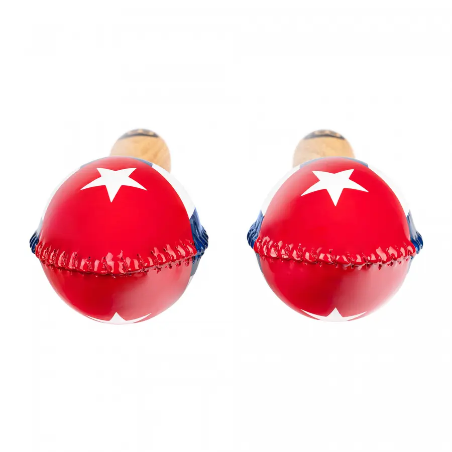 Meinl MSM3CU Maracas Rawhide Traditional Cuba Flag 