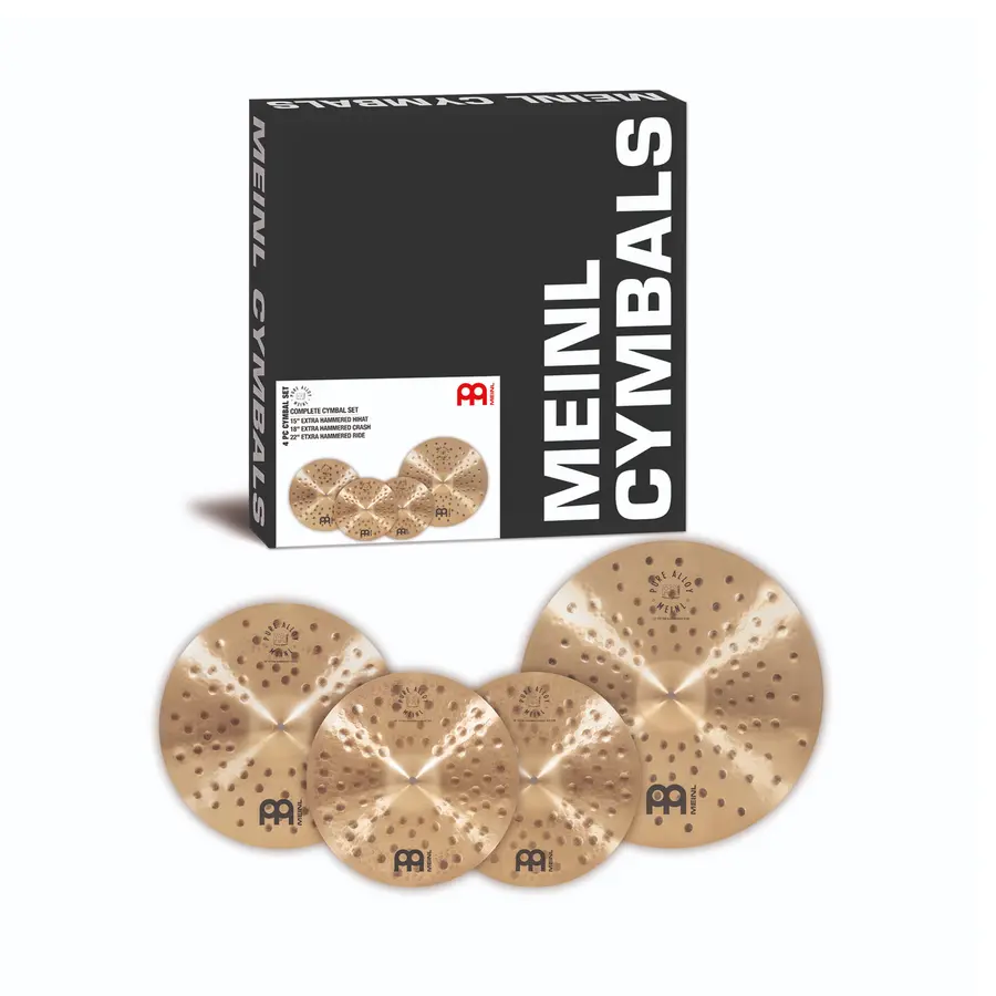 Meinl PA-CS1 Pure Alloy Cymbal-set X-Hammered, 15H/18C/22 