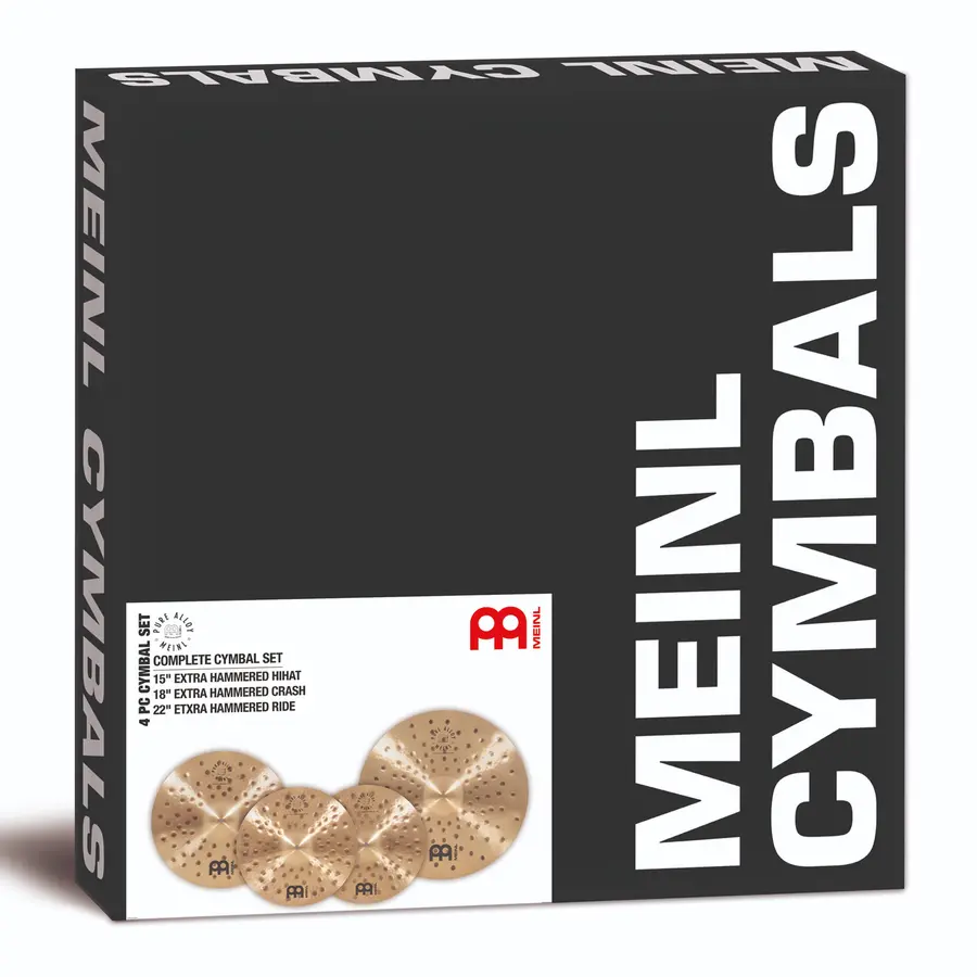 Meinl PA-CS1 Pure Alloy Cymbal-set X-Hammered, 15H/18C/22 