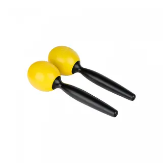 NINO PERCUSSION NINO575Y Maracas, medium, Yellow